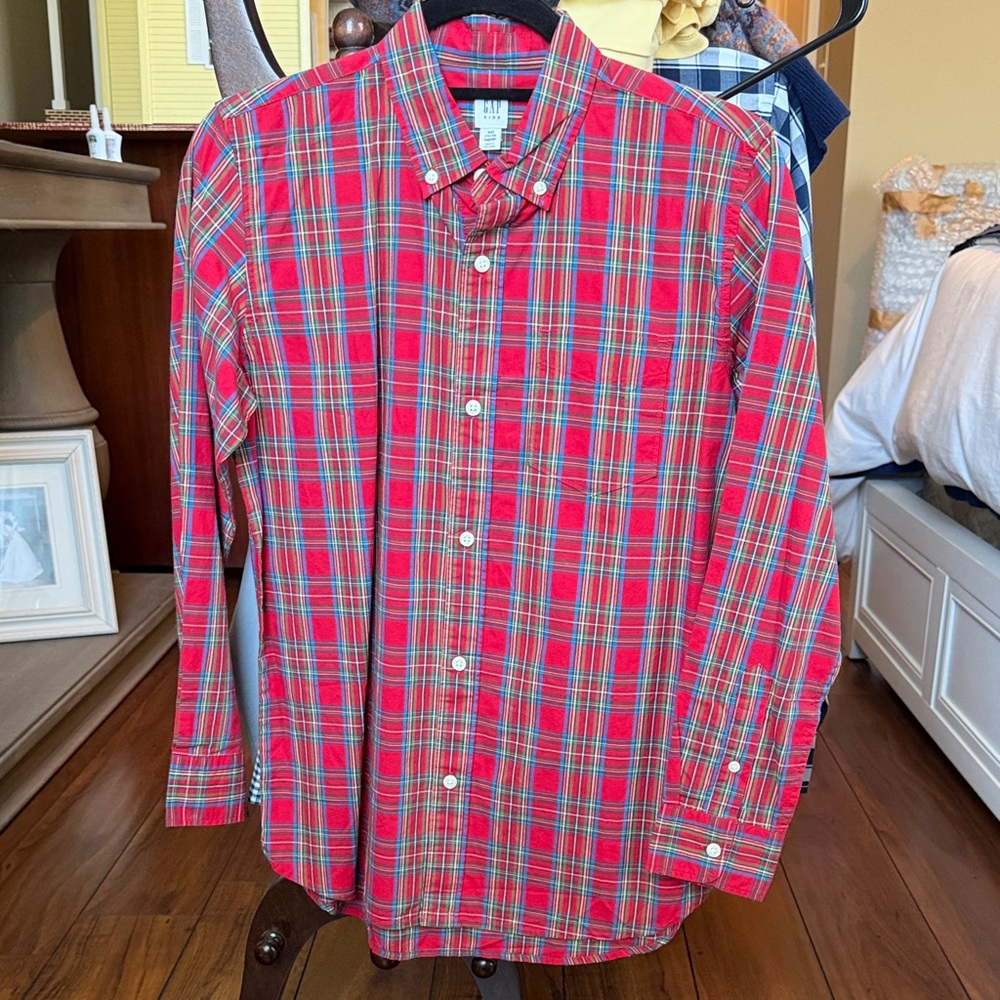 GAP Holiday Tartan Button-Down Shirt